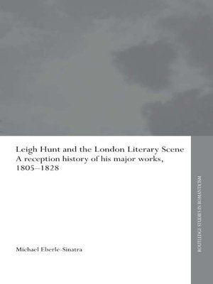 cover image of Leigh Hunt and the London Literary Scene